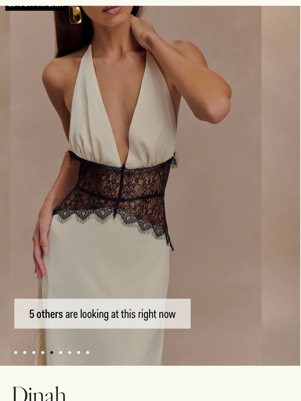 Dinah
Lace And Satin Maxi Dress - Black/Ivory - Picture 2 of 8